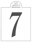 N001 - 7 číslice 7