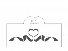 O014 stuha srdce