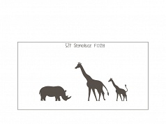 F028 žirafy