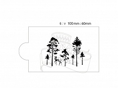R025 Borovice 100x60mm
